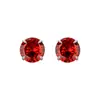 Pendientes de Plata de Ley S925 con Doce Piedras de Nacimiento, Diamante Colorido Brillante, Montura de Cuatro Garras, Joyería de Oreja Simple de Alta Gama, Moda Versátil para Perforación de Oreja