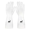 Limpieza del Hogar Guantes para Lavar Platos Cocina Transparentes Lavandería Impermeables Goma Doméstica Goma Doméstica Antideslizante Duradero Delgado Impermeable