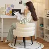 Cadeira BoBo Famosa na Internet de Lã de Cordeiro para Escritório, Camarim e Manicure, Cadeira Personalizada em Estilo Antigo para Sala de Estar e Quarto, Sofá Preguiçoso para Lazer