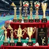 Trofeos de cristal hechos a medida para competiciones de bádminton, premios y recuerdos personalizados para campeones de eventos deportivos individuales y de dobles