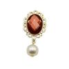 Pingente de pérola embutido de 13*18mm, pulseira com fivela de diamante, acessórios para cabelo, corrente, pingente, acessórios de joias DIY