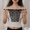 Bloco de peito anti-exposição protetor de peito de peça única feminino verão renda top tubinho anti-corrida patch de luz artefato de decote base