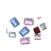 Novos Acessórios para Unhas de Diamante Quadrado Transparente Corte Gaopin Huazi Cristal Cintilante Retangular Ângulo Reto Fundo Pontiagudo Acessórios de Diamante para Unhas