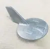 Bloque de Ánodo de Zinc Anticorrosión para Motores Fuera de Borda, Bloque de Ánodo para Motores Fuera de Borda de Dos Tiempos y Cuatro Tiempos, Pieza de Navegación para Ángulo del Timón