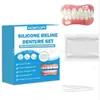 Diycos Nuevos Dientes Completos Superiores e Inferiores, Nuevas Calcomanías Dentales de Cobertura Total, Decoración de Aparatos Dentales, Decoración de Escenario, Cosplay