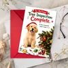 Cartão de Boas Festas de Natal com Ovelhinha Fofa e Árvore de Natal, com Envelope, Mensagem de Bênção para o Feriado, Convite, Cartão de Cumprimentos para Presente
