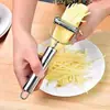 Pelador de acero inoxidable de doble cabeza para cocina, pelador de manzanas, pelador de patatas, juego de tres piezas para pelar verduras y frutas