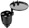 Bandeja de Mesa con Portavasos para Coche al por Mayor de Fábrica, Bandeja Giratoria para Coche con Portavasos, Tablero de Almacenamiento de Bandeja de Comedor para Coche