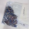 1440 Piezas de Joyería de Diamantes Planos para Uñas, Lujo Ligero, Elegantes Diamantes Azules para Uñas en Forma de Ojo de Caballo Torcido Mini Grandes y Pequeños
