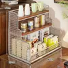 Prateleira de Armazenamento para Mesa de Escritório Armazenamento para Sala de Estar Doméstico Mesa de Centro de Mesa Prateleira de Balcão Multicamadas Prateleira para Mesa de Jantar da Cozinha Prateleira para Copos de Água