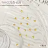 Accesorios de Diamante para Arte de Uñas 5A de Circonia, Diamantes Coloridos Super Brillantes de 3 mm con Forma de Estrella de Cinco Puntas y Base Plana, Decoraciones de Diamantes Sueltos de Estrella Mini Modernos