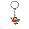 Accesorios de Cómics Crayon Shin-Chan Llavero Suave de PVC Colgante Lindo para Coche Accesorios para Mochila Escolar de Estudiante Llavero