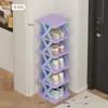 Sapateira durável armazenamento entrada multi-camadas sapatos prateleira resistente arco-íris pequena estreita pequena dormitório bonito prateleira