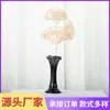 Decoração Natalina Dourada Artificial Transfronteiriça Balde da Sorte com Folhas de Eucalipto Douradas para Arranjo Floral de Ano Novo Decoração com Folhas Douradas