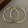 Aretes de Aro Cuadrado Liso de Aguja de Plata Simple Estilo Ins de Moda Coreana, Aretes de Lujo Ligero para Mujer, Aretes de Lujo Ligero de Alta Gama