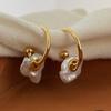 181/00 aretes de alfiler 92 aretes de cuentas naturales diseño de nicho temperamento simple fáciles de combinar hermosos C7-9