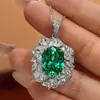 Huayoumei Nuevo Set Joyería Nido de Pájaro Chapa Verde Rojo Rosa Retro Collar Anillo Moda Femenina Gama Alta Mayoreo