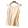 Nuevo Chaleco Térmico de Cuello Redondo Estilo Coreano Otoño/Invierno 2023 para Mujer Camisola Base Casual
