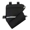 Bolsa Triángulo para Bicicleta con Tiras Reflectantes, Bolsa de Herramientas para Bicicleta de Montaña, Bolsa para Tubo Inferior de Bicicleta, Bolsa para Manillar de Bicicleta, Bolsa de Ciclismo