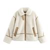 Comercio Exterior Otoño Estilo Europeo y Americano Moda Femenina Casual Solapa Forro Polar Chaqueta Doble Cara 6318267