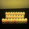 Lámpara de vela de cumpleaños Decoración de cumpleaños del esposo Escena Ambiente Arreglo Saludos románticos prácticos Vela electrónica sin humo