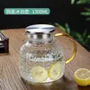 Tetera de Agua Fría Tetera de Vidrio para Agua Hogareña Resistente al Calor Taza de Agua de Alta Temperatura Gran Capacidad Fácil de Limpiar Juego de Tetera para Té Frío Tetera de Agua Fría