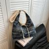 Bolso de Axila de Mezclilla para Mujer 2025 Nuevo Estilo Coreano Moda Trendy Gran Capacidad Bolso Tote Portátil Retro Bolso de Hombro