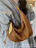 Bolsa Tote Casual para o Trabalho 2025 Nova Outono Camurça Grande Capacidade Celebridade da Internet Estilo Quente Moda Ombro Transversal