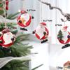 Pingente Pequeno de Resina Natalino Retrô Transfronteiriço Floco de Neve Coração Árvore de Natal Estrela de Cinco Pontas Decoração de Cena