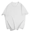 Camiseta de Algodón Puro para Hombre Cuello Redondo Camisa Cultural Uniforme de Clase Logo Bordado Estampado Color Sólido Camiseta Interior 180g Manga Corta Logo Estampado de Moda
