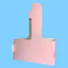 Soporte de taza portátil de tarjeta blanca engrosado rosa café té de leche flores empaque para llevar un solo doble agujero 2424 taza retiro de efectivo
