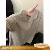 Camiseta de Manga Corta con Cuello Polo de Textura Americana para Hombre, Verano Nuevo, Diseño Holgado, Camisa de Color Sólido Pesada de Media Manga