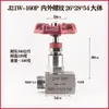 Válvula Agulha J21W-160P Aço Inoxidável 304 Rosca Macho/Fêmea