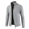 Item Popular de Comércio Exterior Amazon Transfronteiriço Suéter Masculino de Tricô Grosso Gola Alta Suéter Grosso Cardigã Jaqueta Masculina Aliexpress