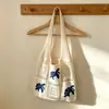 Bolso de hombro de punto estilo coreano con cuello de tortuga, diseño de nicho tejido hueco retro estilo ins, bolso tote de gran capacidad para el día a día