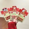 Pegatinas Rojas Festivas de Uñas para Niños para Año Nuevo, Pegatinas Festivas de Uñas de Dibujos Animados, Pegatinas de Uñas para Niñas, Regalos del Festival de Primavera
