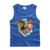 Chaleco infantil del equipo Wangwang, ropa de verano para niños, camiseta sin mangas 2022, ropa de algodón para bebés, ropa exterior, camisa de fondo