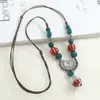 Nueva Colección de Collares: Accesorios de Cerámica Estilo Étnico Vintage para Suéteres, Colgantes Sencillos y Versátiles para Combinar con la Ropa