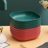 Novo Prato de Ossos Doméstico Prato de Ossos para Cuspir Prato de Ossos de Luxo Leve Prato de Lixo de Mesa de Jantar de Plástico Prato de Petiscos Prato de Frutas