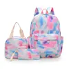 Mochila Escolar de Transferencia Térmica de Venta Caliente Transfronteriza Set de Tres Piezas para Estudiantes de Primaria y Secundaria Mochila de Viaje al Aire Libre Mochila Estampada para Niñas