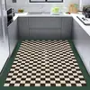 Alfombrillas para el suelo de la cocina son antideslizantes, a prueba de aceite y resistentes a la suciedad, el lodo de diatomeas absorbe el agua, alfombras de suelo lavables y limpiables con paño, alfombrillas domésticas simples para todo el suelo