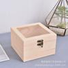 Caja de Almacenamiento de Madera Simple Almacenamiento de Artículos Varios de Escritorio Caja de Regalo Tapa Abatible Organizador de Embalaje Universal Caja de Madera Caja de Regalo Multiespecificación