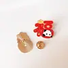 Insignia de Panda de Dibujos Animados Estilo Chino Festivo de Año Nuevo Tesoro Nacional Broche Lindo Afortunadamente Afortunadamente Decoración para Bolsos de Hombres y Mujeres