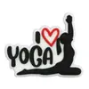 Nuevos Zapatos Perforados de la Serie Deportiva de Yoga, Ropa, Accesorios para el Cabello, Accesorios para Joyería DIY, Parches Suaves de Goma de PVC de Dibujos Animados Planos