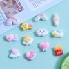 Mini nube arcoíris brillante, crema de pegamento para bricolaje, pendientes de uñas caseros, funda de teléfono, horquilla, accesorios de resina, material
