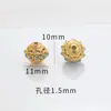 Fuerte retención de color Nepal accesorios dorados pulsera de agujero grande cuentas oro antiguo accesorios para joyería DIY cuentas para pulsera