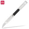 Deli 2056 Art Knife Faca de corte de papel de tamanho pequeno Faca de corte afiada Faca de corte de papel de parede Faca de desmontagem de liga de zinco Express Tool