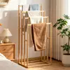 Perchero simple para uso doméstico, apartamentos de alquiler, almacenamiento en el dormitorio, perchero de pie, barra colgante vertical, simple y multifuncional