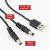 Cabo de Dados USB Plug Três Vias Plug DC 5.5X2.1 Cobre Puro Orifício Redondo Cabo de Carregamento de Áudio para Microfone de Celular