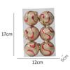 Venta al por mayor Bolas de Navidad pintadas de 6 cm Accesorios de decoración Colgantes para árbol de Navidad Bolas de Navidad pintadas a mano Bolas de plástico galvanizadas